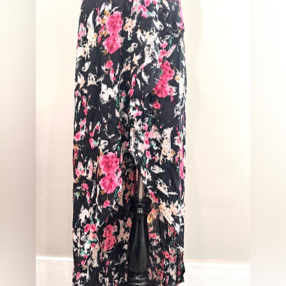 ASTR Floral Hi Low Midi Halter Dress Medium - Picture 5 of 10